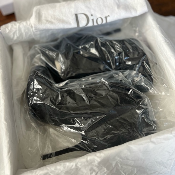 Christian Dior Suede Vision Mink Black Ankle Boots Booties 8.5 - Picture 10 of 11